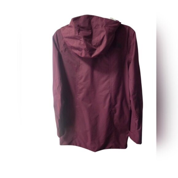 The North Face Burgundy Hooded Jacket - Picture 3 of 17